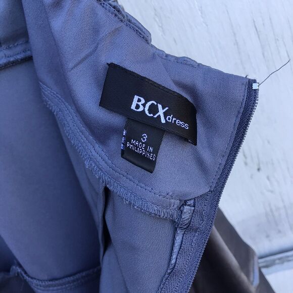 Y2K Vintage BCX Silver Satin Halter Dress 3 S Women Prom Petal Coquette Grunge - Picture 5 of 8